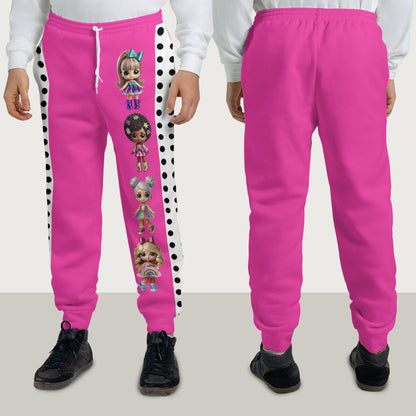 Cute Doll Alphabet - Personalized LOL Surprise Dolls Kid Hoodie & Kid Jogger Sweatpants