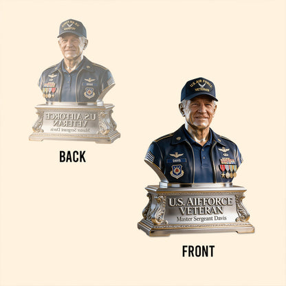 Custom Any Photo - Personalized Veteran Custom Shaped Acrylic Plaque