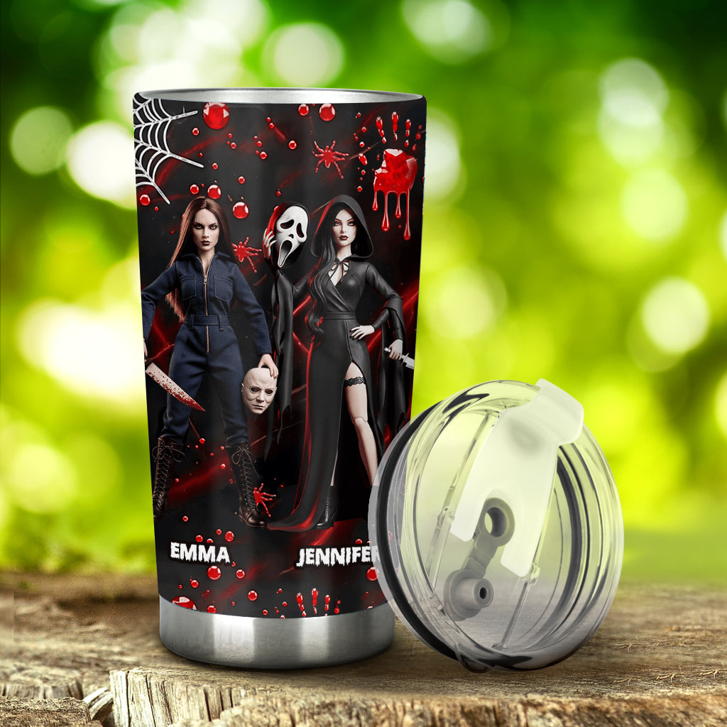 Partners In Crime - Personalized Horror Character Tumbler