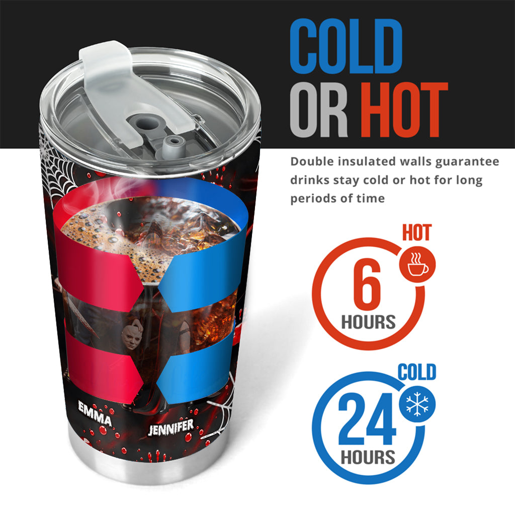 Partners In Crime - Personalized Horror Character Tumbler
