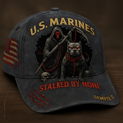 Skull Veteran - Personalized Veteran Classic Cap