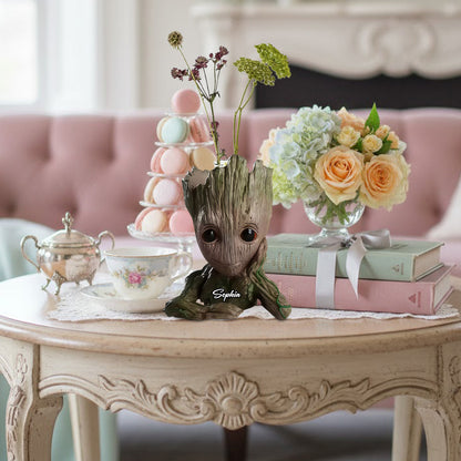 Cute Groot - Personalized Custom Shape Acrylic Flower Vase