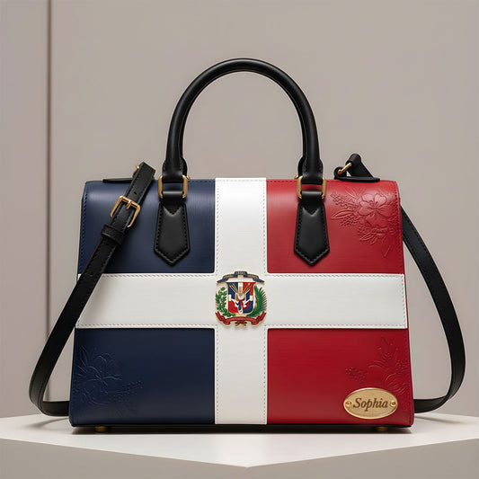 Gift For Dominicana - Personalized Expats Leather Handbag