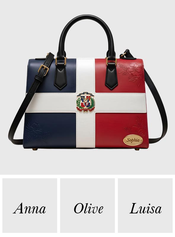 Gift For Dominicana - Personalized Expats Leather Handbag