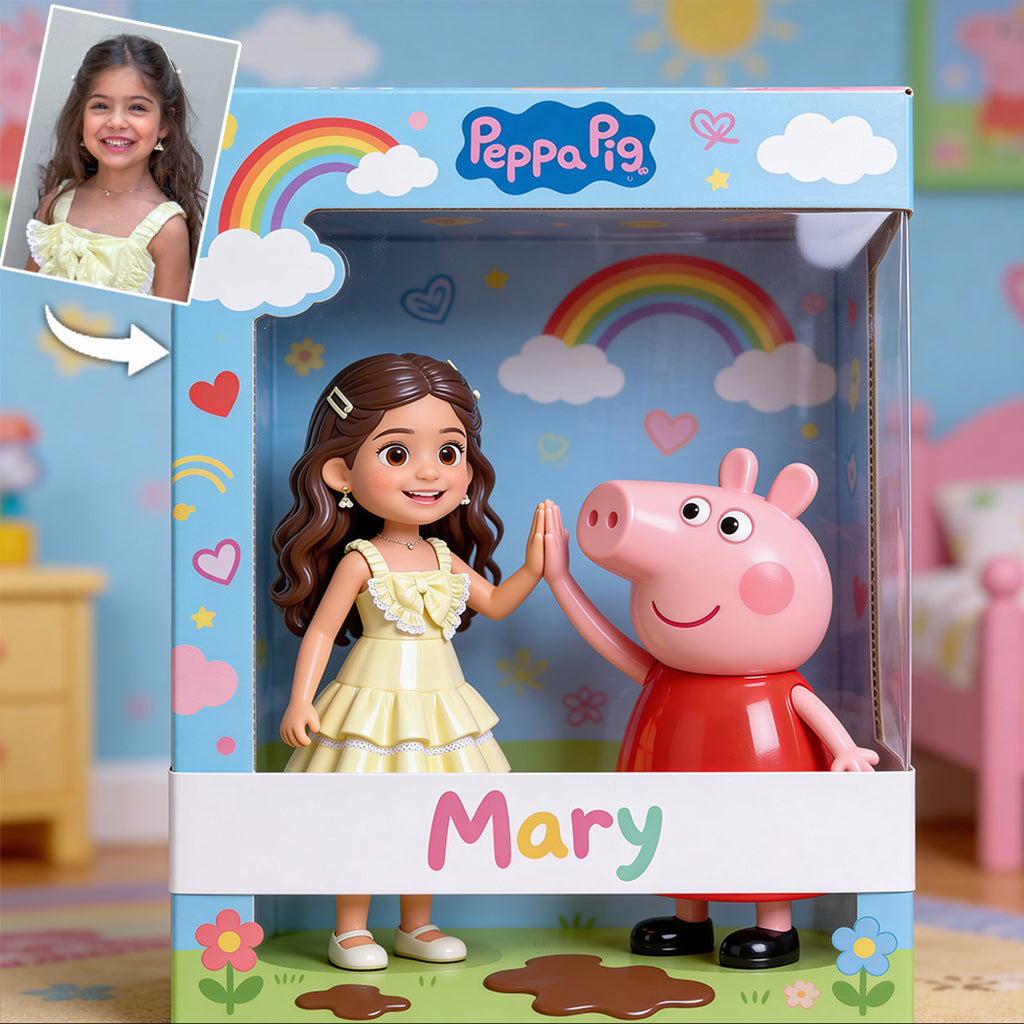 Custom Any Photo - Birthday Gift - Personalized Pink Pig Custom Shaped Acrylic Plaque