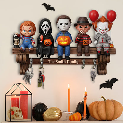 In This House - Personalized Horror Character Custom Shaped Key Rack