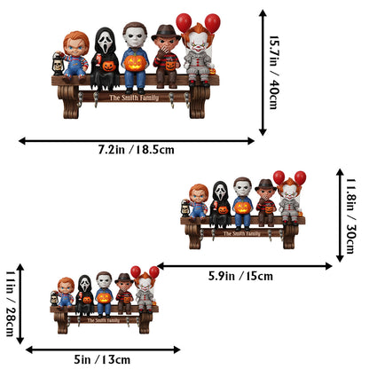 In This House - Personalized Horror Character Custom Shaped Key Rack