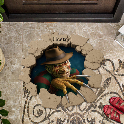 Scary Room - Personalized Horror Character Shaped Doormat/ Rug