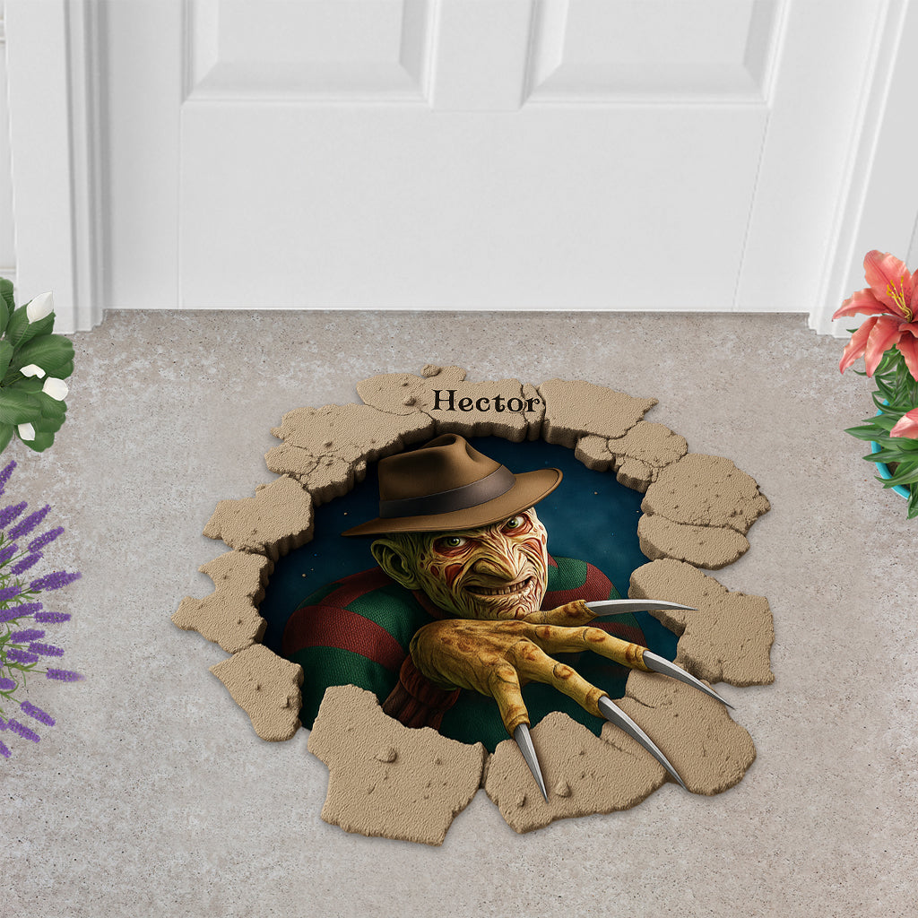 Scary Room - Personalized Horror Character Shaped Doormat/ Rug
