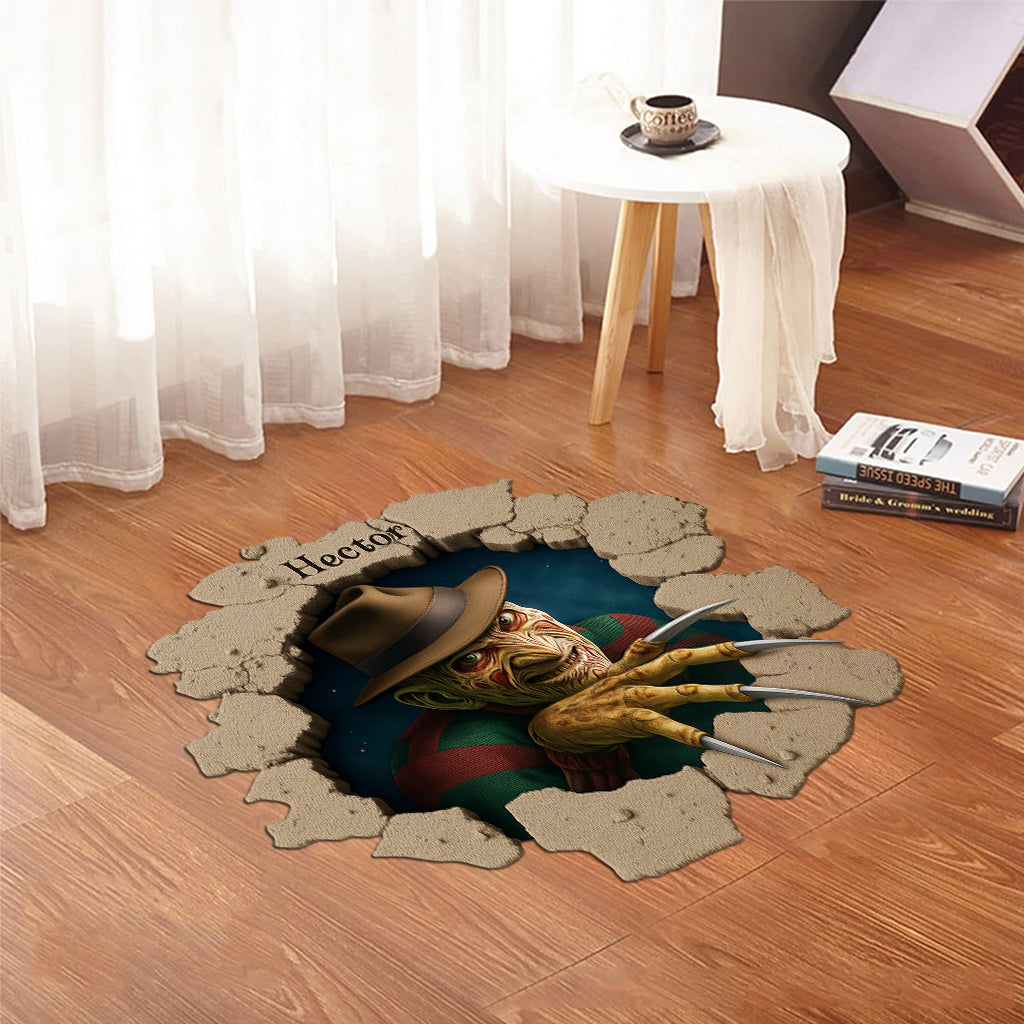 Scary Room - Personalized Horror Character Shaped Doormat/ Rug