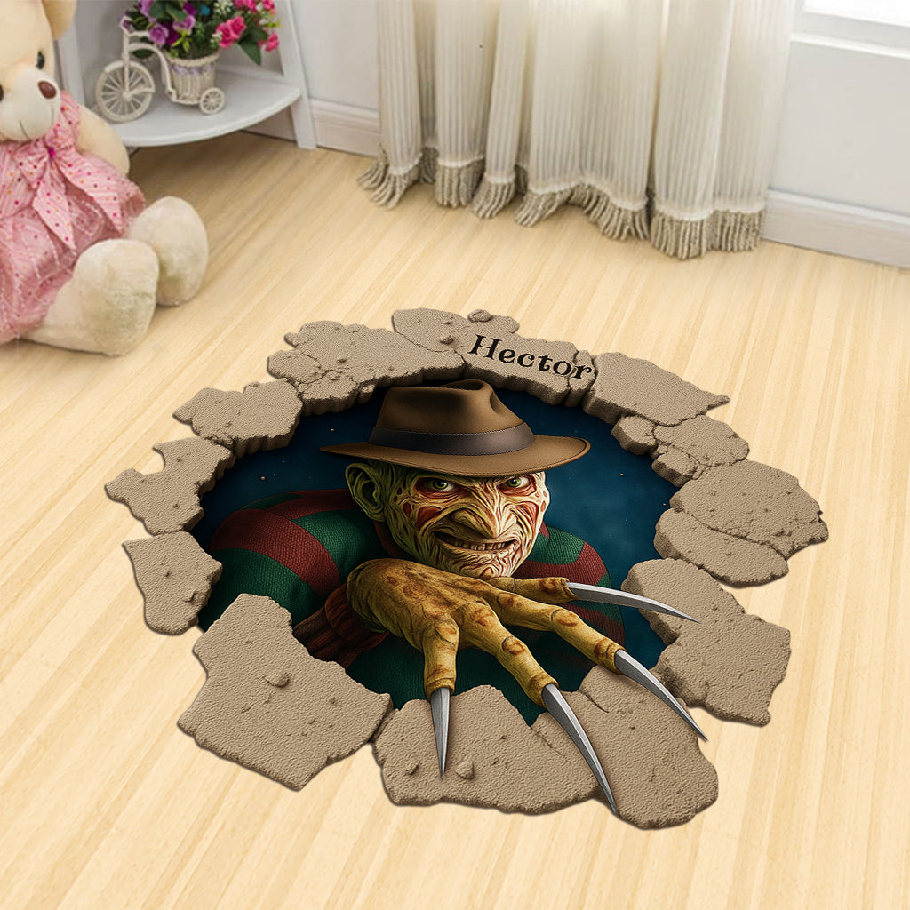 Scary Room - Personalized Horror Character Shaped Doormat/ Rug