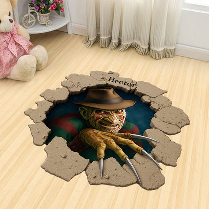 Scary Room - Personalized Horror Character Shaped Doormat/ Rug