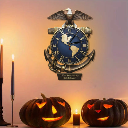 250th Anniversary - Personalized Veteran LED Light Wall Clock