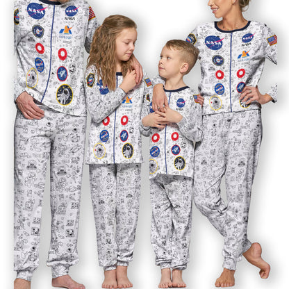 Gift For Astronauts Loving Kid - Personalized Kid Pajamas Set