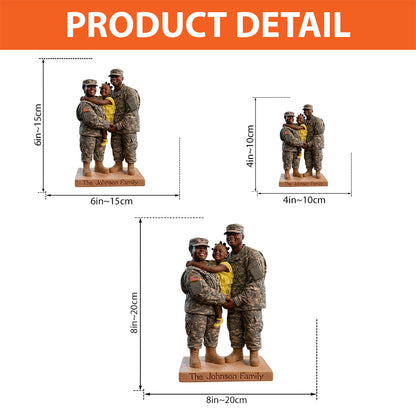 Family Gift - Personalized Couple Custom Shaped Acrylic Plaque