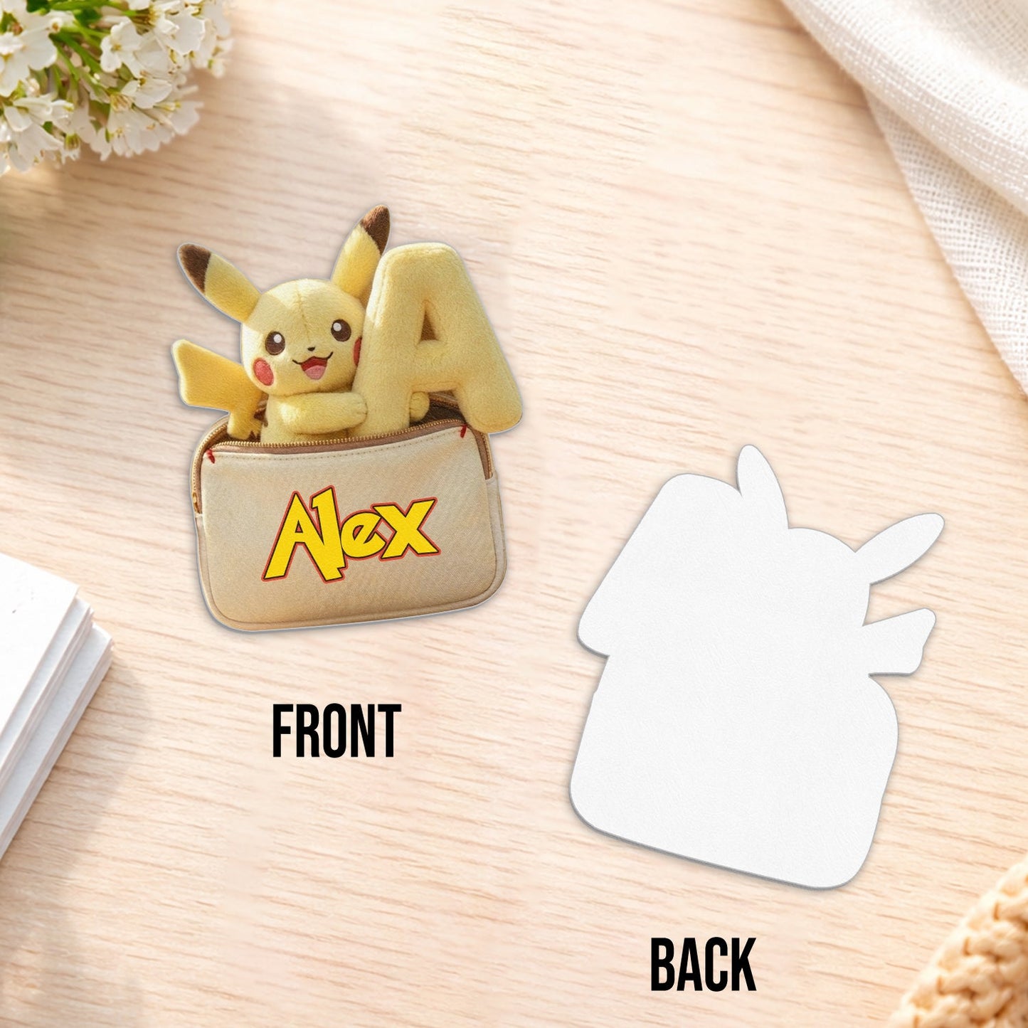 Always Have Your Back - Personalized Monster Trainer Changeable Leather Patch Backpack