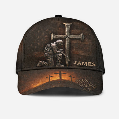 God Family Country - Personalized Veteran Classic Cap