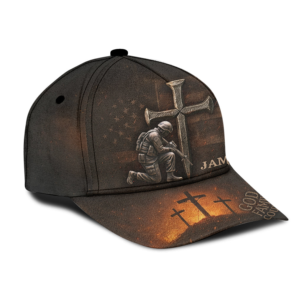 God Family Country - Personalized Veteran Classic Cap
