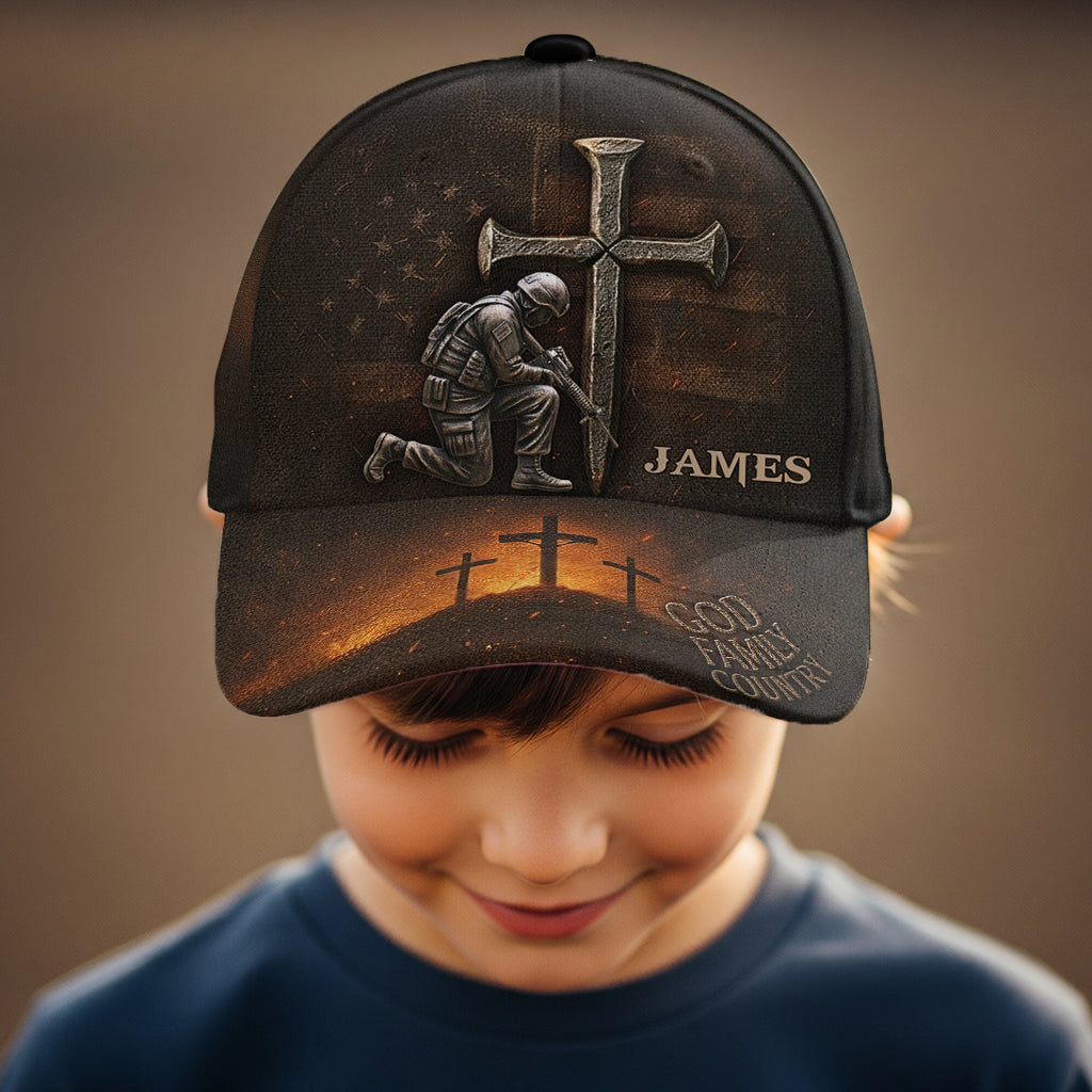 God Family Country - Personalized Veteran Classic Cap