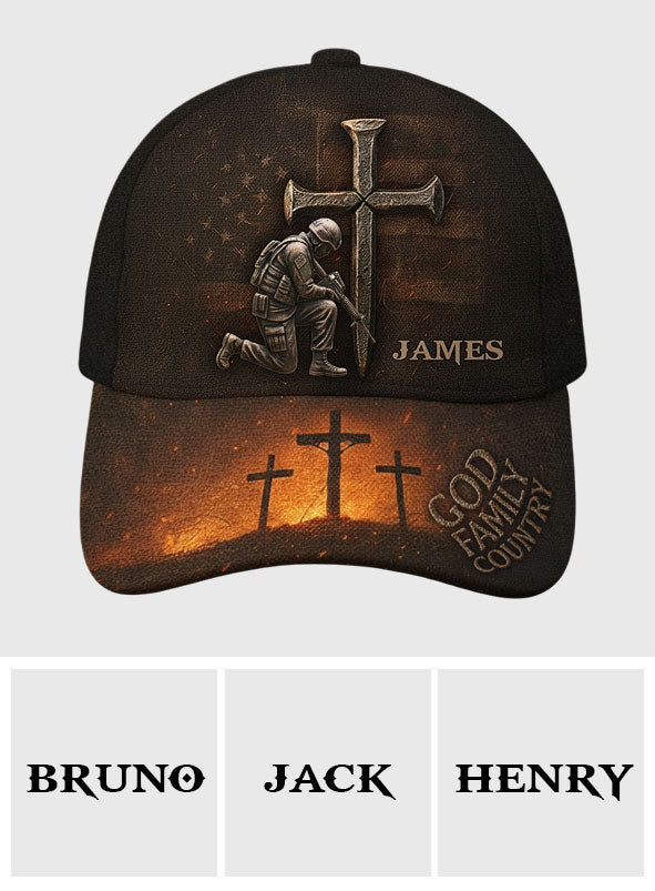 God Family Country - Personalized Veteran Classic Cap