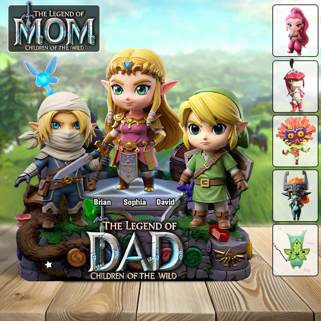 The Legend Of Dad Mom - Personalized The Hero's Legend Custom Shaped Acrylic Plaque