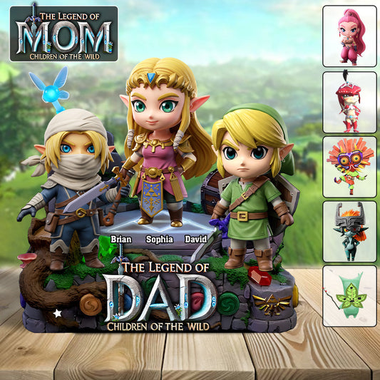 The Legend Of Dad Mom - Personalized The Hero's Legend Custom Shaped Acrylic Plaque