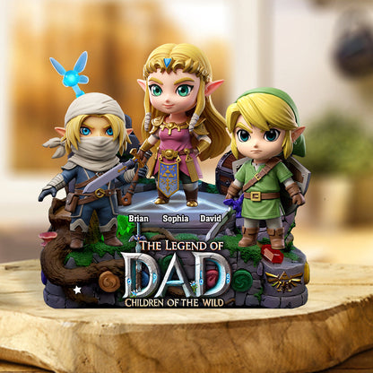 The Legend Of Dad Mom - Personalized The Hero's Legend Custom Shaped Acrylic Plaque