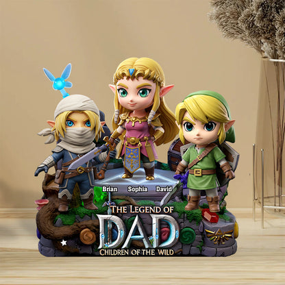 The Legend Of Dad Mom - Personalized The Hero's Legend Custom Shaped Acrylic Plaque