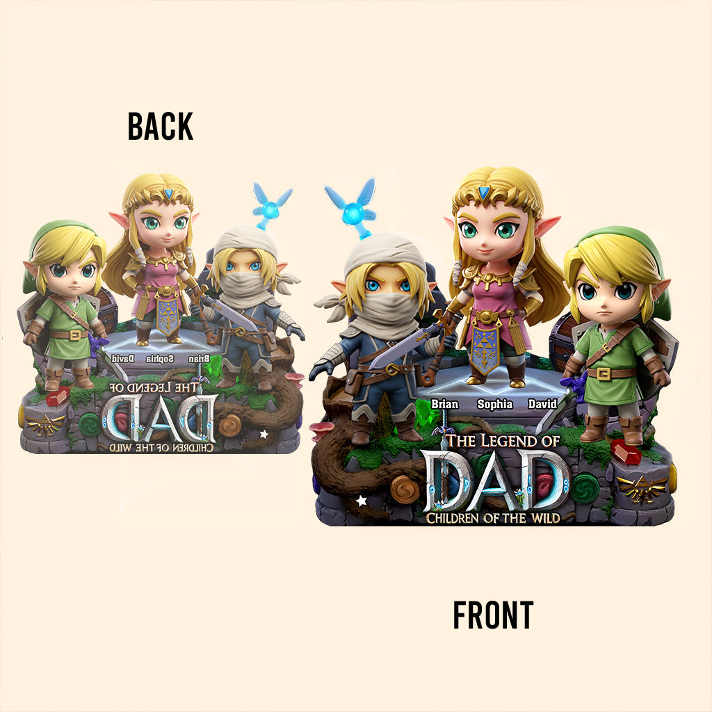 The Legend Of Dad Mom - Personalized The Hero's Legend Custom Shaped Acrylic Plaque