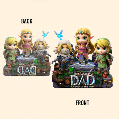 The Legend Of Dad Mom - Personalized The Hero's Legend Custom Shaped Acrylic Plaque