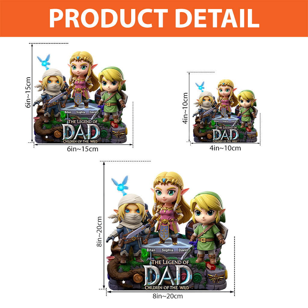 The Legend Of Dad Mom - Personalized The Hero's Legend Custom Shaped Acrylic Plaque