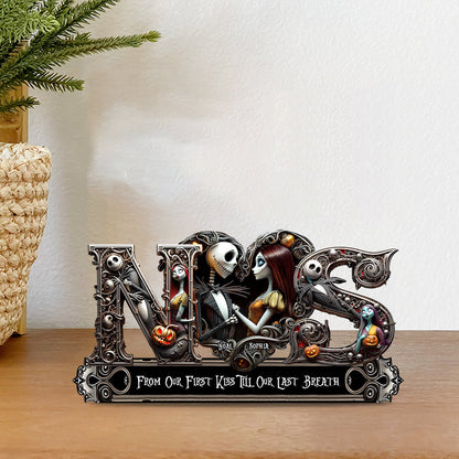 Till Death Do Us Part - Personalized Nightmare Custom Shaped Acrylic Plaque