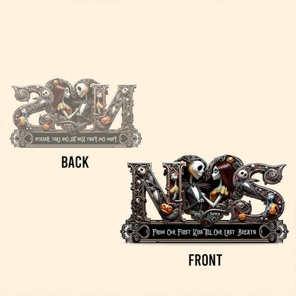 Till Death Do Us Part - Personalized Nightmare Custom Shaped Acrylic Plaque