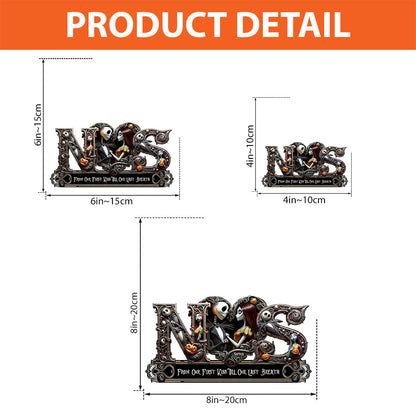 Till Death Do Us Part - Personalized Nightmare Custom Shaped Acrylic Plaque