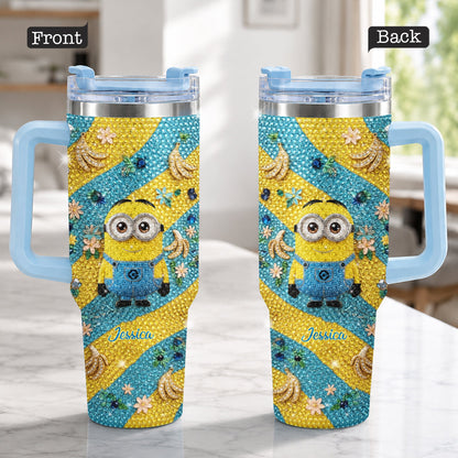 Tulaliloo Ti Amo - Personalized Despicable Me Rhinestone Tumbler With Plush Charm