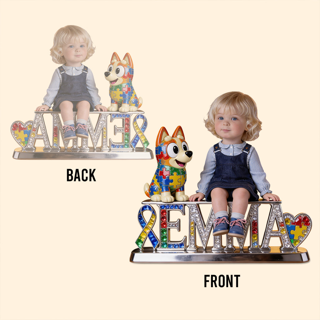 It's Ok To Be Different - Personalized Autism Awareness Custom Shaped Acrylic Plaque