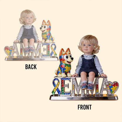 It's Ok To Be Different - Personalized Autism Awareness Custom Shaped Acrylic Plaque