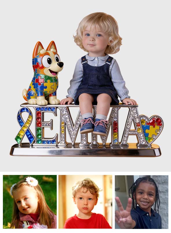 It's Ok To Be Different - Personalized Autism Awareness Custom Shaped Acrylic Plaque