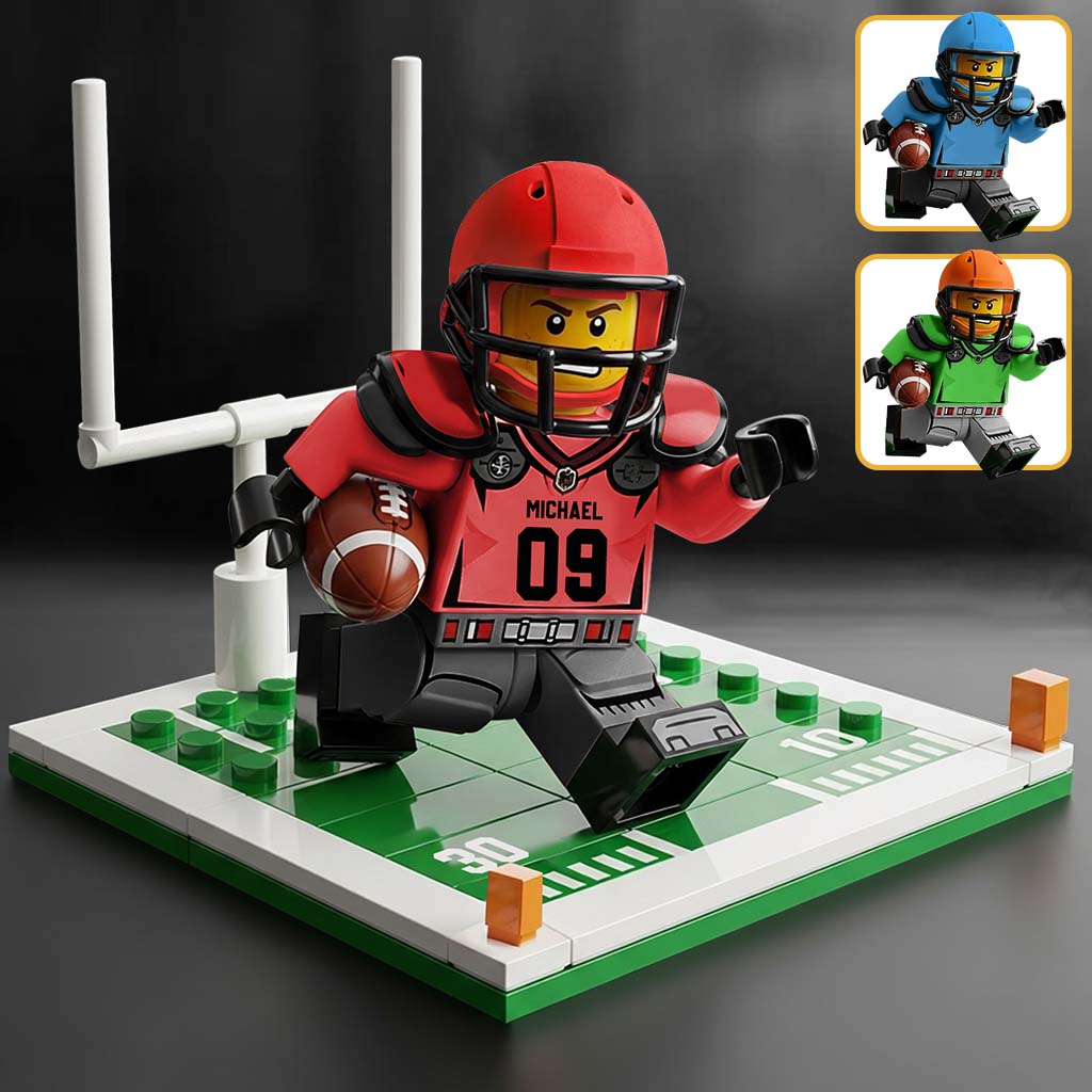 Funny Gift For Football Lovers - Personalized Football Custom Shaped Acrylic Plaque