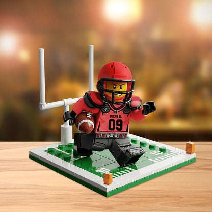 Funny Gift For Football Lovers - Personalized Football Custom Shaped Acrylic Plaque