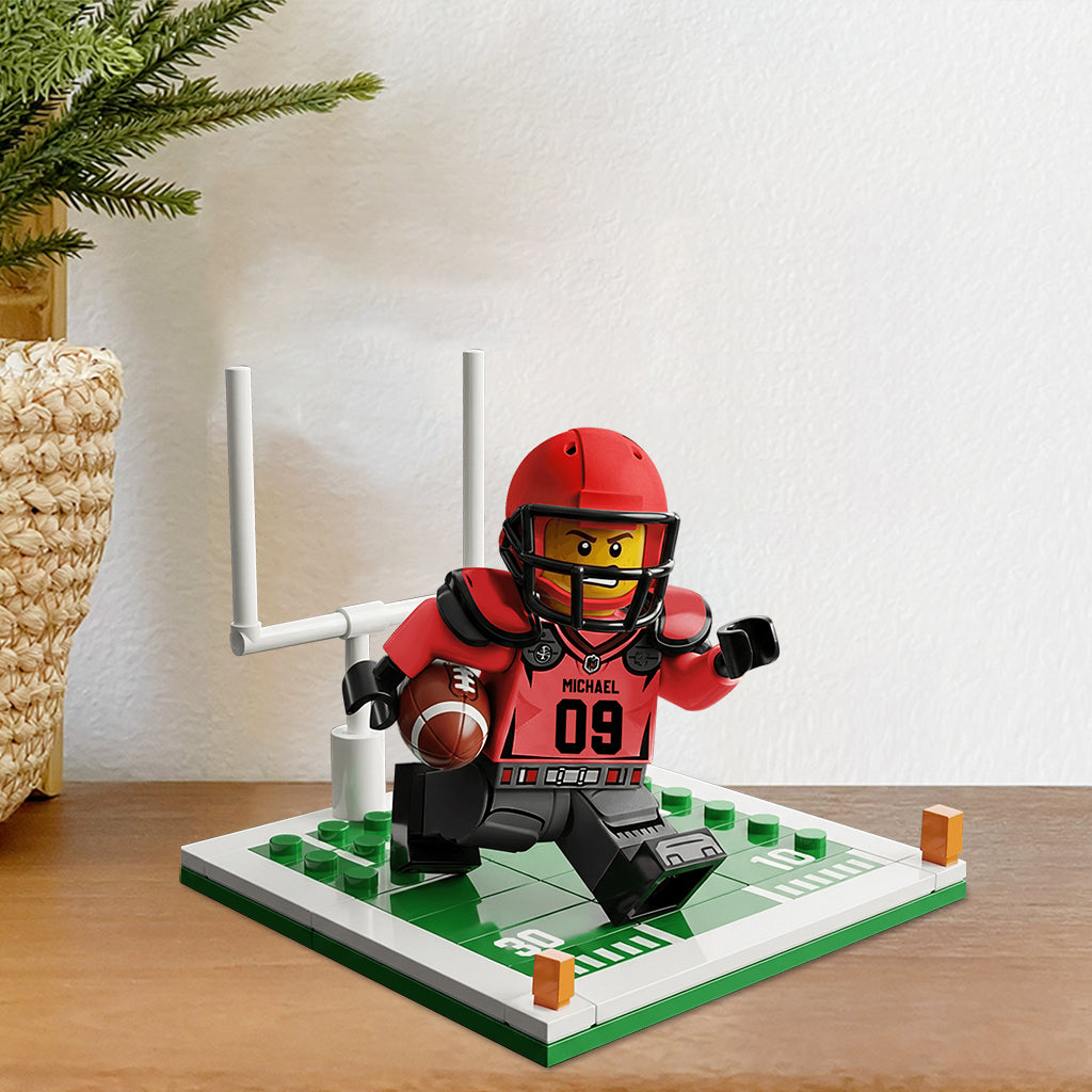 Funny Gift For Football Lovers - Personalized Football Custom Shaped Acrylic Plaque