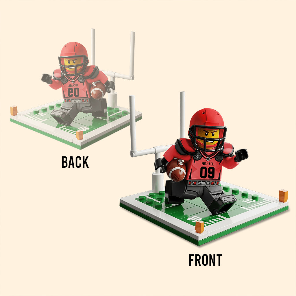 Funny Gift For Football Lovers - Personalized Football Custom Shaped Acrylic Plaque