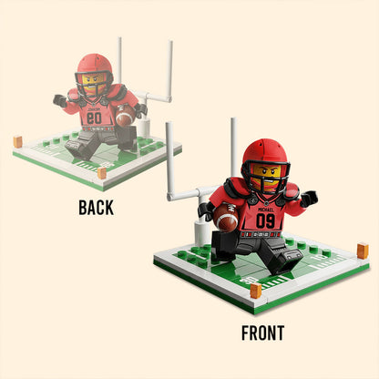 Funny Gift For Football Lovers - Personalized Football Custom Shaped Acrylic Plaque