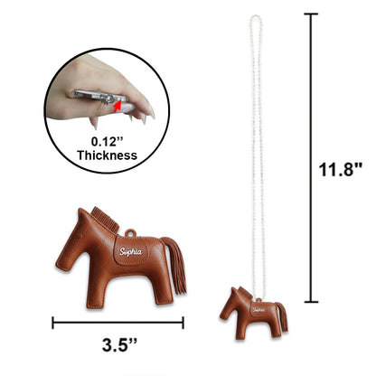 Rodeo Horse Gift - Personalized Horse Car Ornament