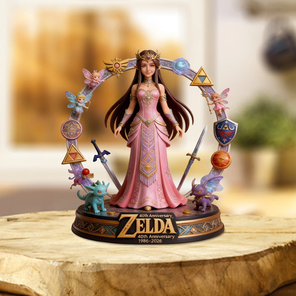 Golden Relic 40th Anniversary Custom Figure From Any Photo - Personalized The Hero's Legend Custom Shaped Acrylic Plaque