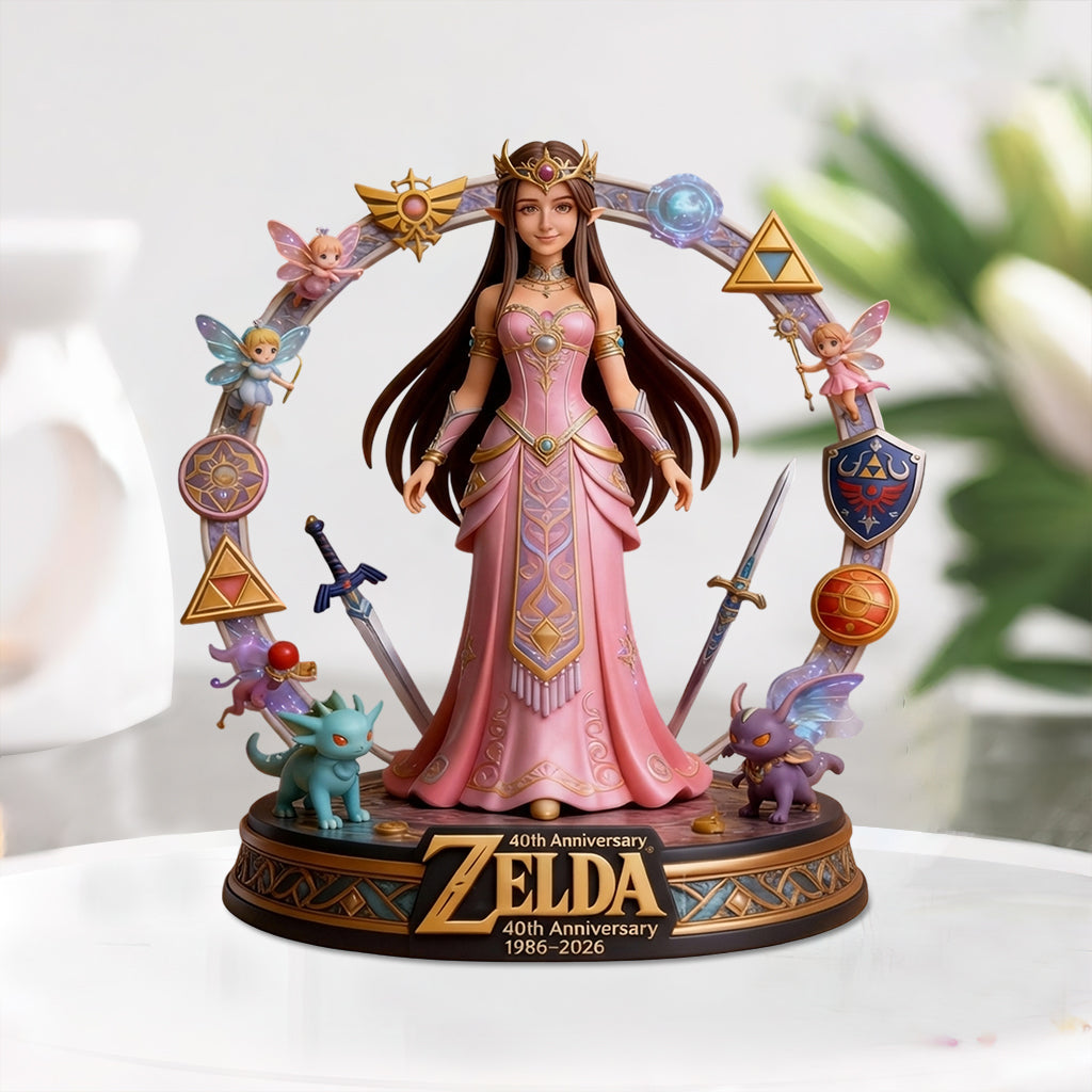 Golden Relic 40th Anniversary Custom Figure From Any Photo - Personalized The Hero's Legend Custom Shaped Acrylic Plaque