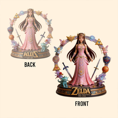 Golden Relic 40th Anniversary Custom Figure From Any Photo - Personalized The Hero's Legend Custom Shaped Acrylic Plaque