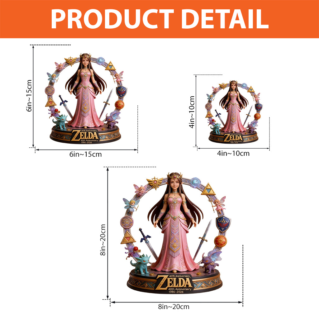 Golden Relic 40th Anniversary Custom Figure From Any Photo - Personalized The Hero's Legend Custom Shaped Acrylic Plaque