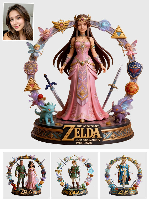 Golden Relic 40th Anniversary Custom Figure From Any Photo - Personalized The Hero's Legend Custom Shaped Acrylic Plaque