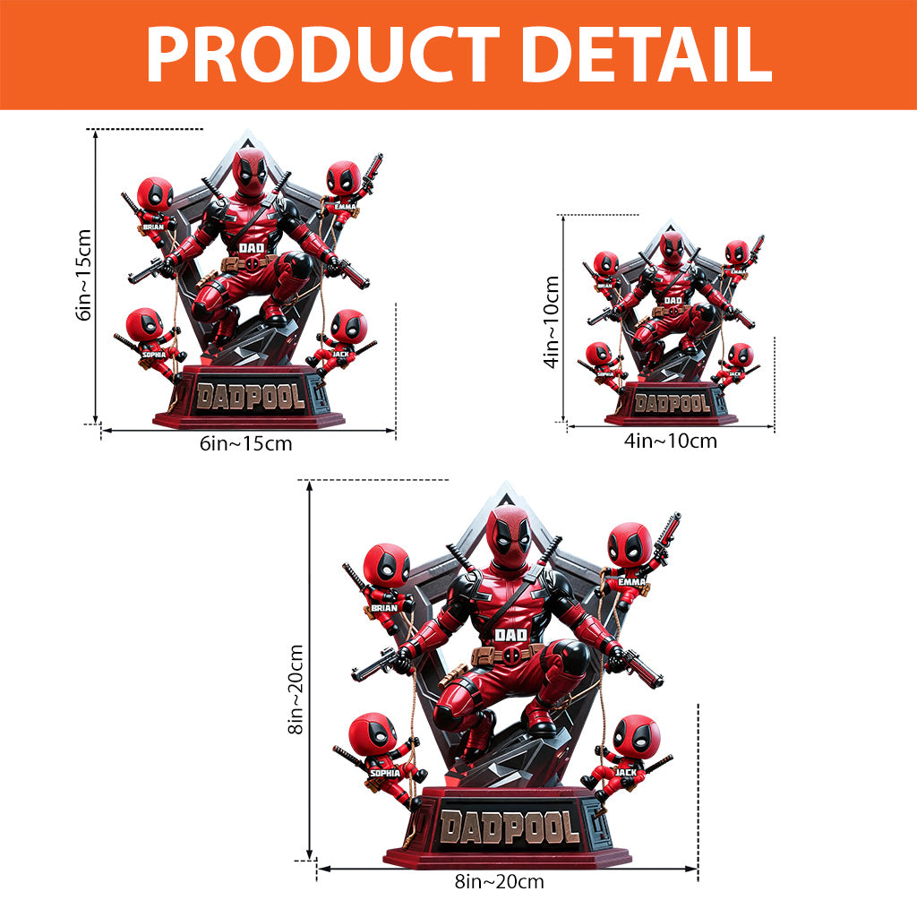 Hero Squad Dad - Personalized The Psychopath Custom Shaped Acrylic Plaque
